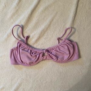 Xhiliration bikini top, lavender, size M